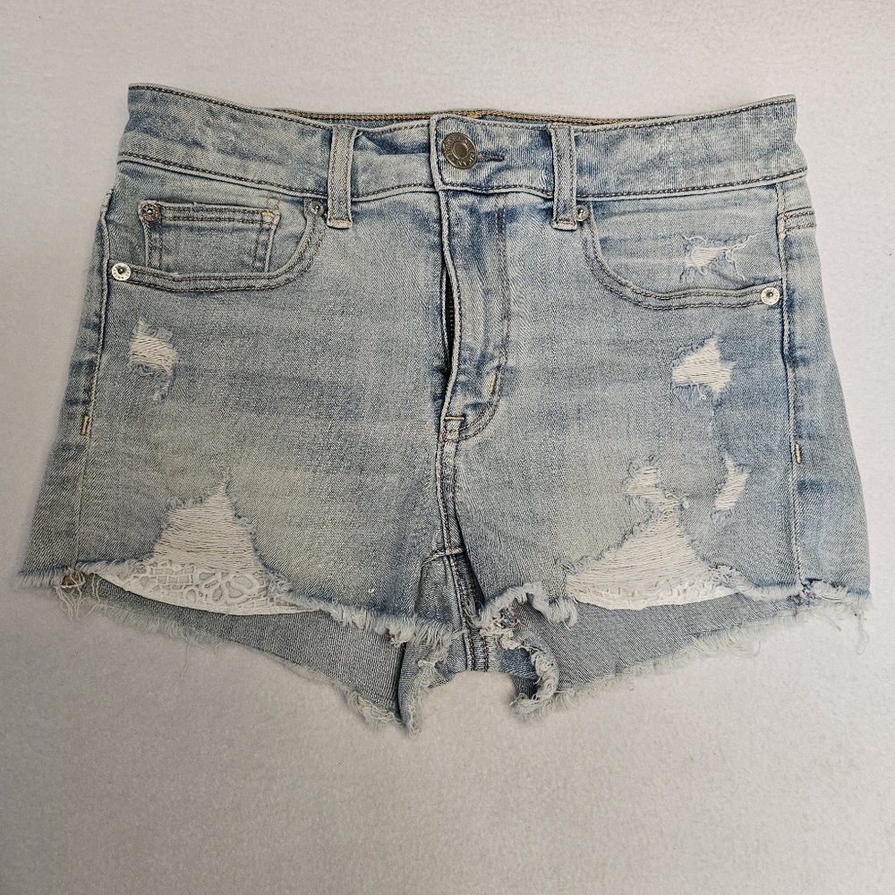 American eagle Distressed Denim Women Shorts size 4